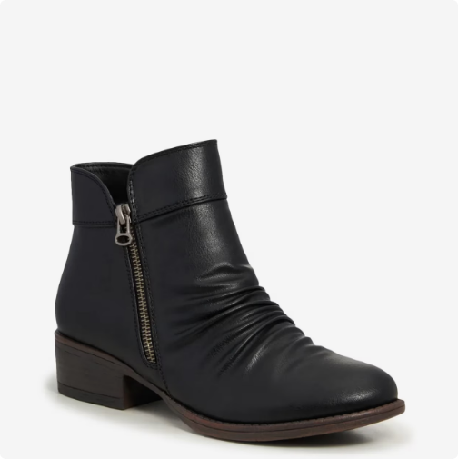 Women's Kelly & Katie Jennifer Ruched Bootie - Black