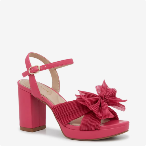 Women's Kelly & Katie Heather Platform Evening Sandal - Fiery Pink