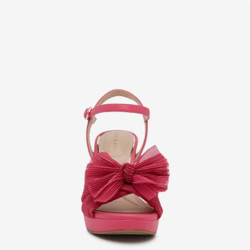 Women's Kelly & Katie Heather Platform Evening Sandal - Fiery Pink