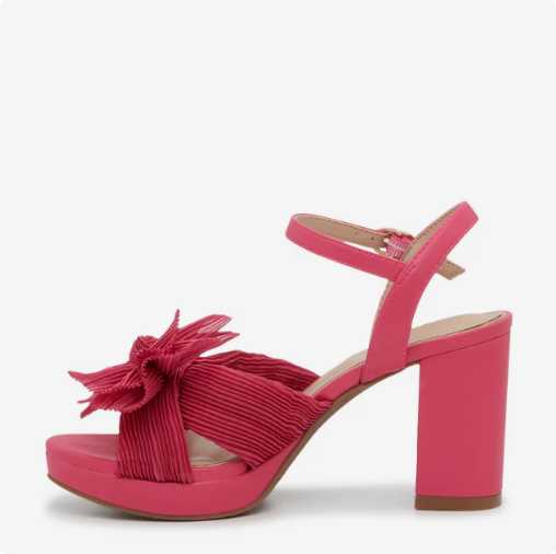 Women's Kelly & Katie Heather Platform Evening Sandal - Fiery Pink
