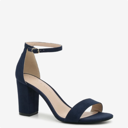 Women's Kelly & Katie Hailee Dress Wide Width Sandal - Navy