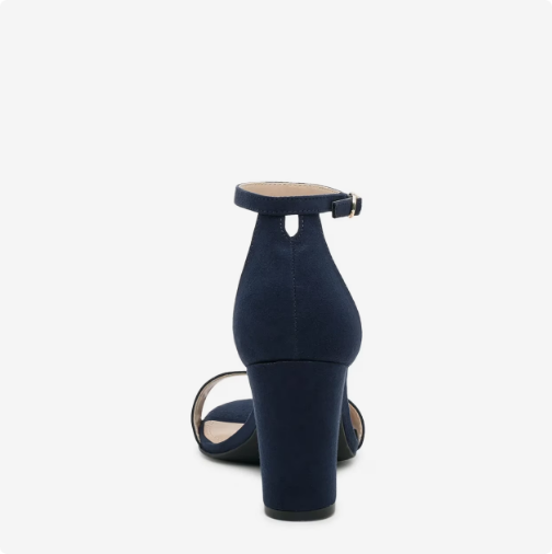 Women's Kelly & Katie Hailee Dress Wide Width Sandal - Navy