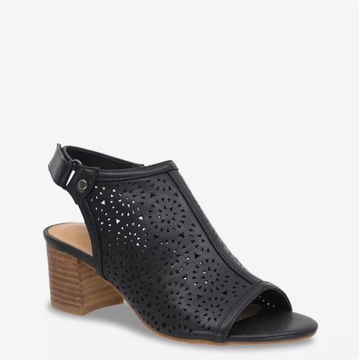 Women's Kelly & Katie Naomi Slingback Shootie Sandal - Black
