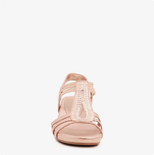 Women's Kelly & Katie Valka Wedge Evening Sandal - Dusty Rose