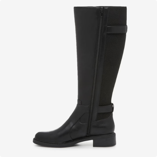 Women's Kelly & Katie Women's Sham Knee High Riding Boot - Black