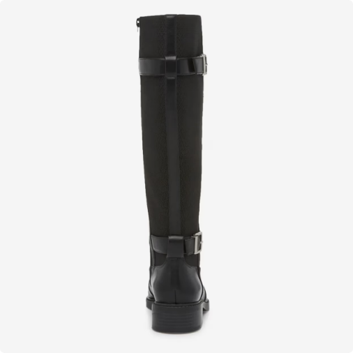 Women's Kelly & Katie Women's Sham Knee High Riding Boot - Black