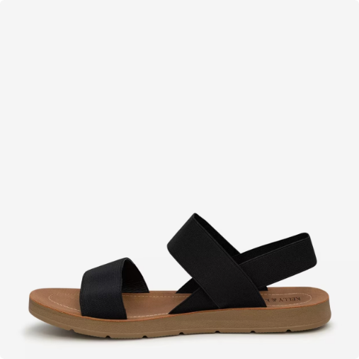 Women's Kelly & Katie Aria Flat Sandal - Black