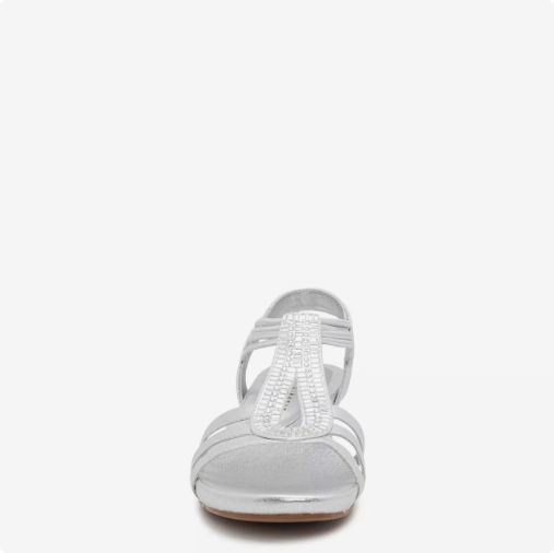 Women's Kelly & Katie Valka Wedge Evening Sandal - Silver