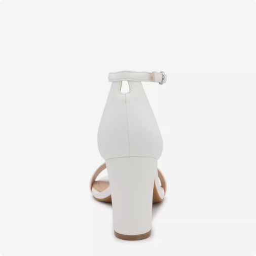 Women's Kelly & Katie Hailee Dress Wide Width Sandal - White Wide