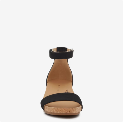 Women's Kelly & Katie Neriah Wedge Sandal - Black Nubuck
