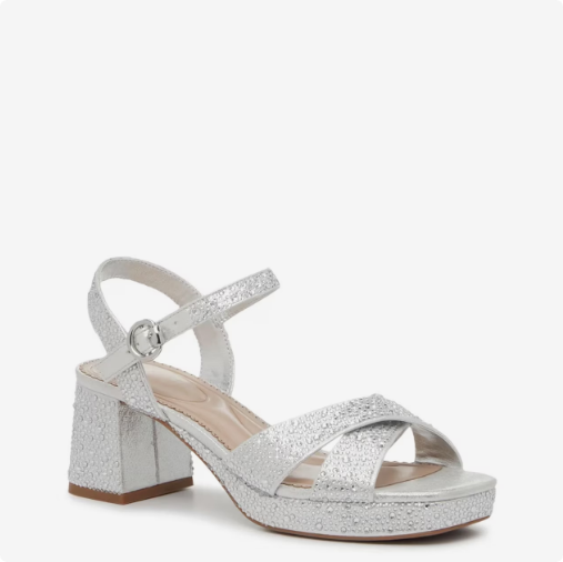 Women's Kelly & Katie Liliena Platform Evening Sandal - Silver