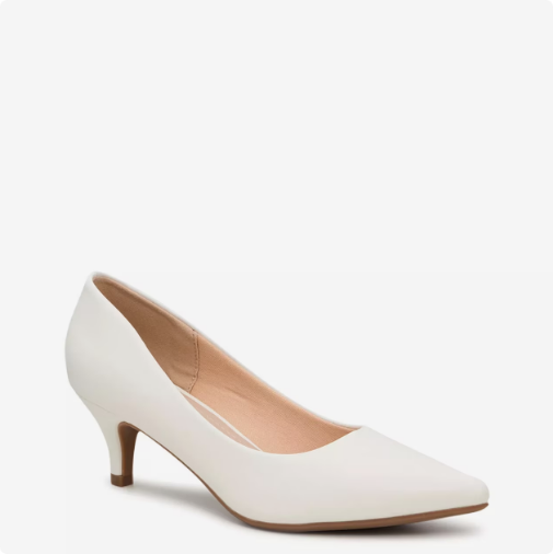 Women's Kelly & Katie Ainsley Wide Width Pump - White Wide