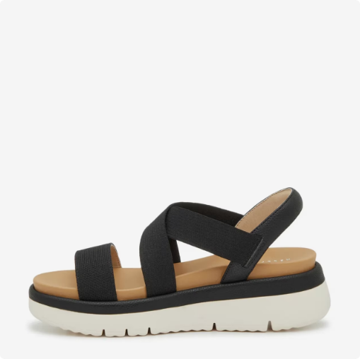 Women's Kelly & Katie Pem Sandal - Black Wide