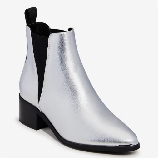 Women's Kelly & Katie Metallic Chelsea Boot - Silver