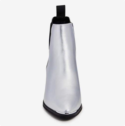 Women's Kelly & Katie Metallic Chelsea Boot - Silver
