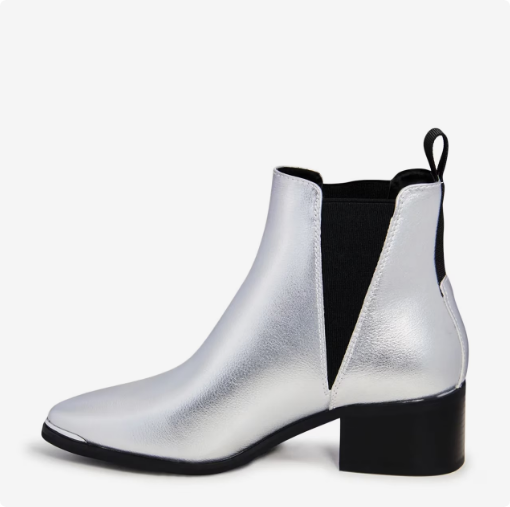 Women's Kelly & Katie Metallic Chelsea Boot - Silver