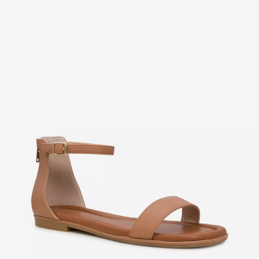 Women's Kelly & Katie Nymie Wide Width Sandal - Latte Wide