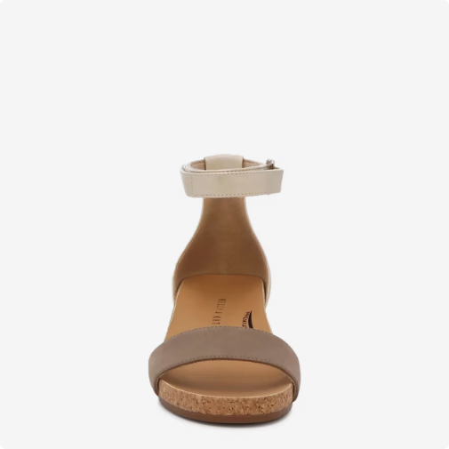 Women's Kelly & Katie Neriah Wedge Sandal - Taupe Nubuck Wide