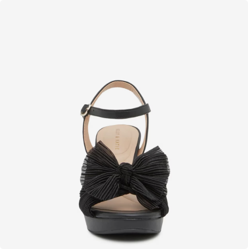 Women's Kelly & Katie Heather Platform Evening Sandal - Black Wide