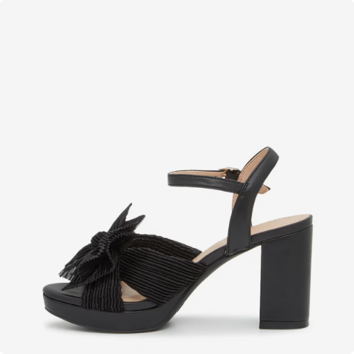 Women's Kelly & Katie Heather Platform Evening Sandal - Black Wide