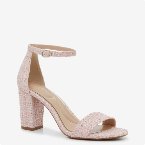 Women's Kelly & Katie Hailee Dress Wide Width Sandal - Rose Wide